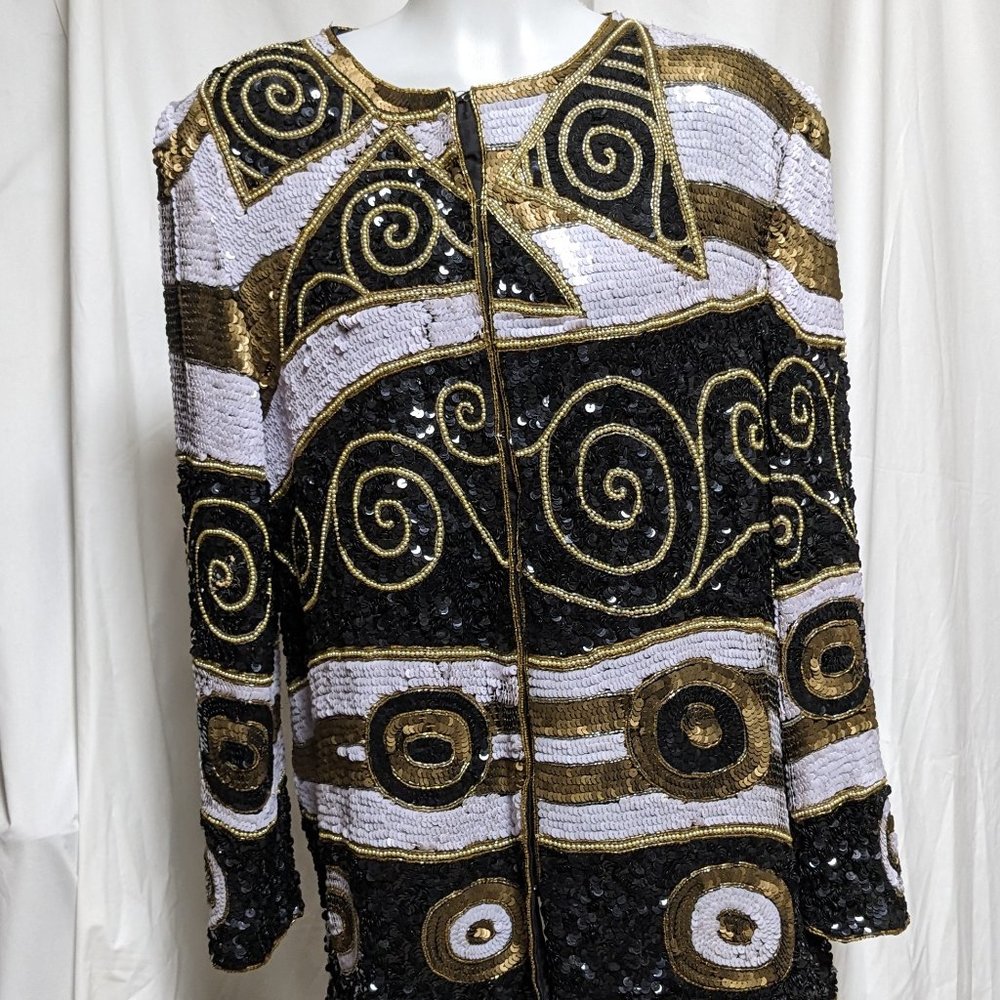 Night Vogue Vintage Sequin Jacket